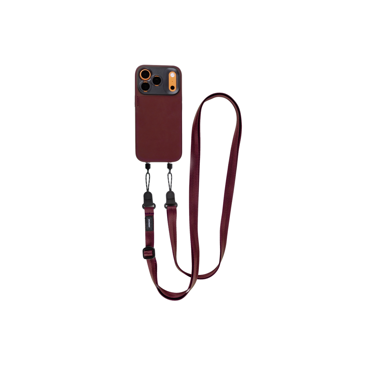 Moment Mobile Adjustable Crossbody Strap - Burgundy