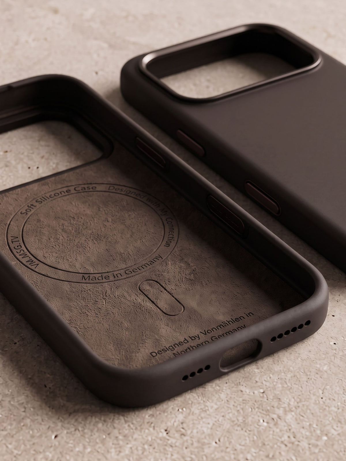 Vonmaehlen Soft Silicone Case for iPhone 18 Pro - Brown
