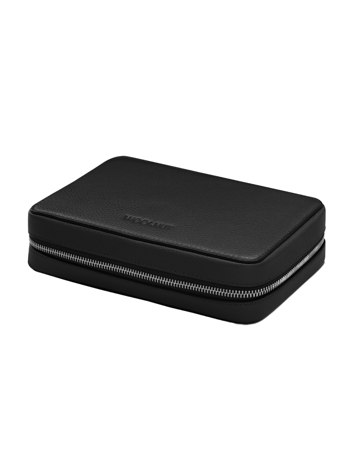 Woolnut Leather Tech Organiser - Black