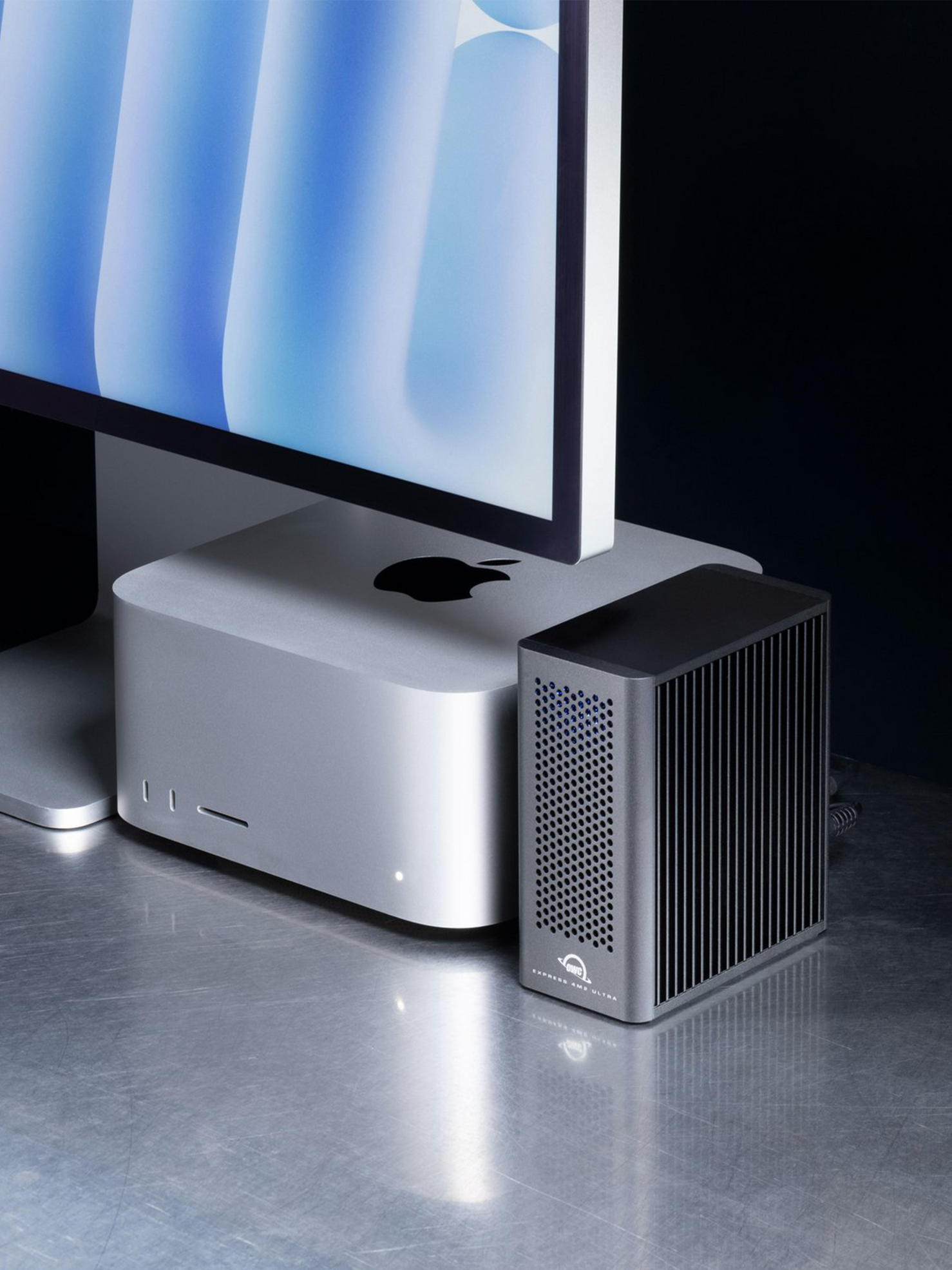 OWC 32TB Express 4M2 Ultra Thunderbolt 5 M.2 NVMe SSD Enclosure with Softraid