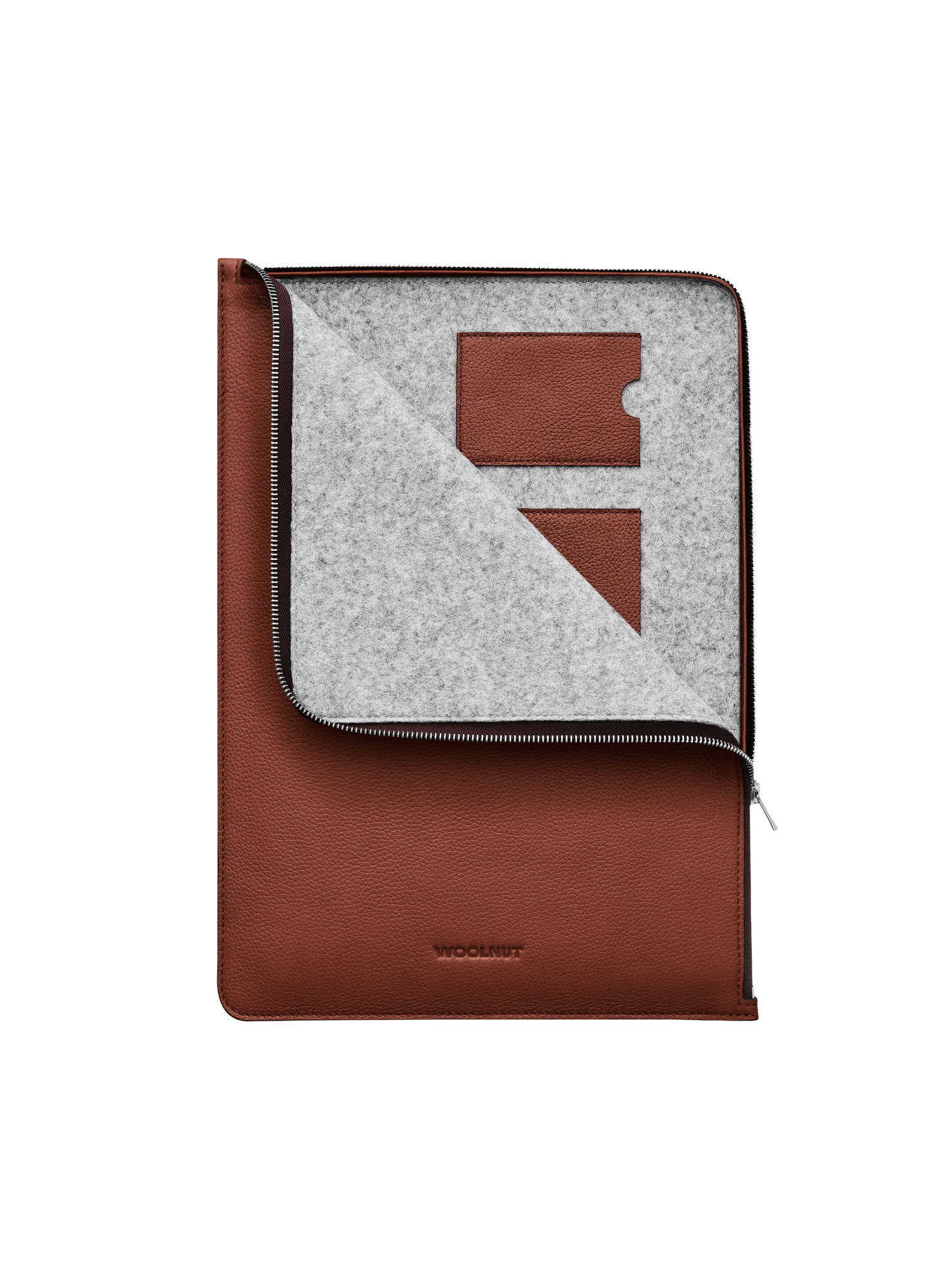 Woolnut Leather Folio for 15" MacBook - Cognac