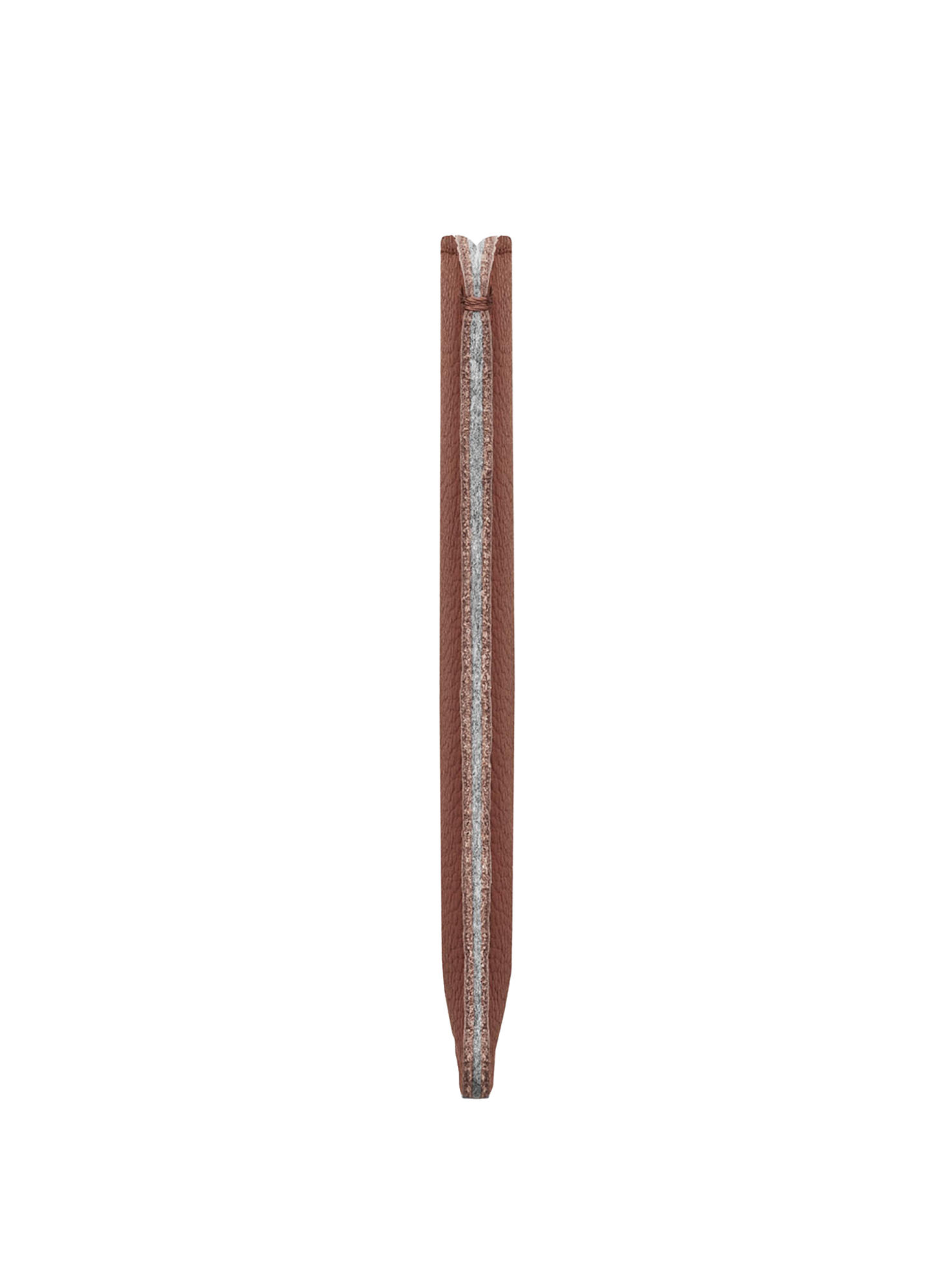 Woolnut Leather Sleeve for Passport - Cognac
