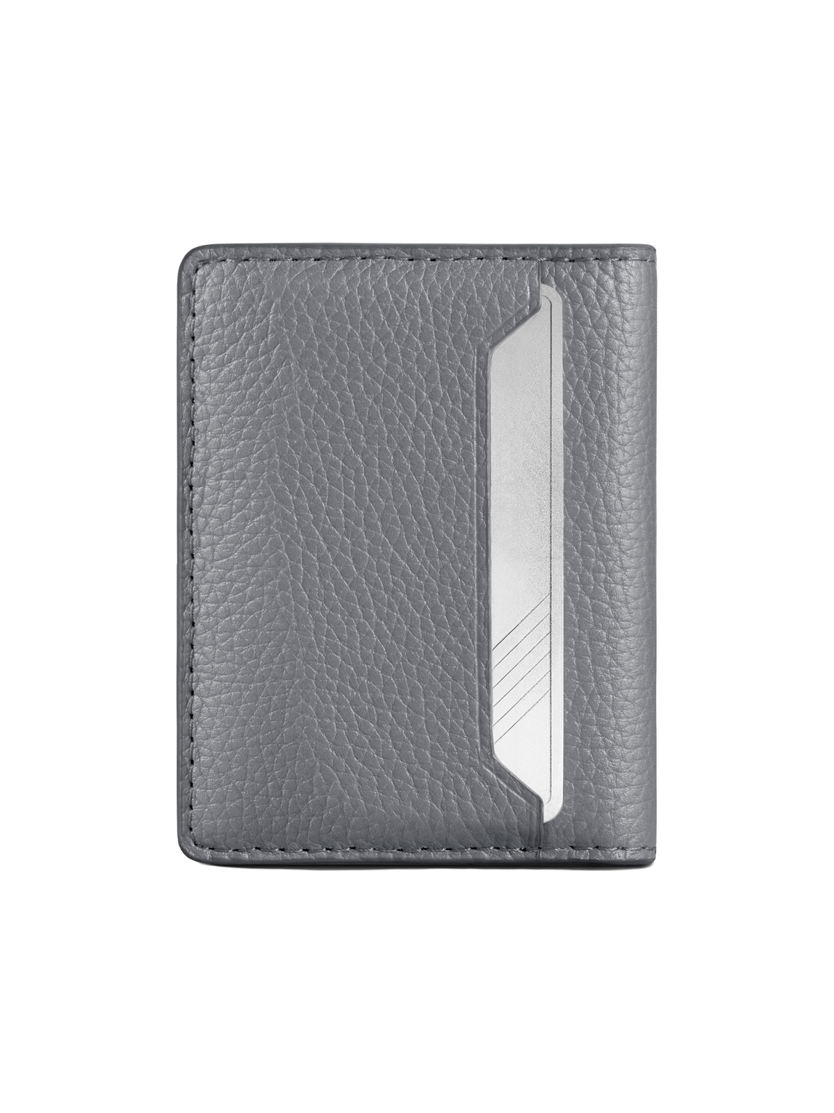 Woolnut Leather Wallet - Grey