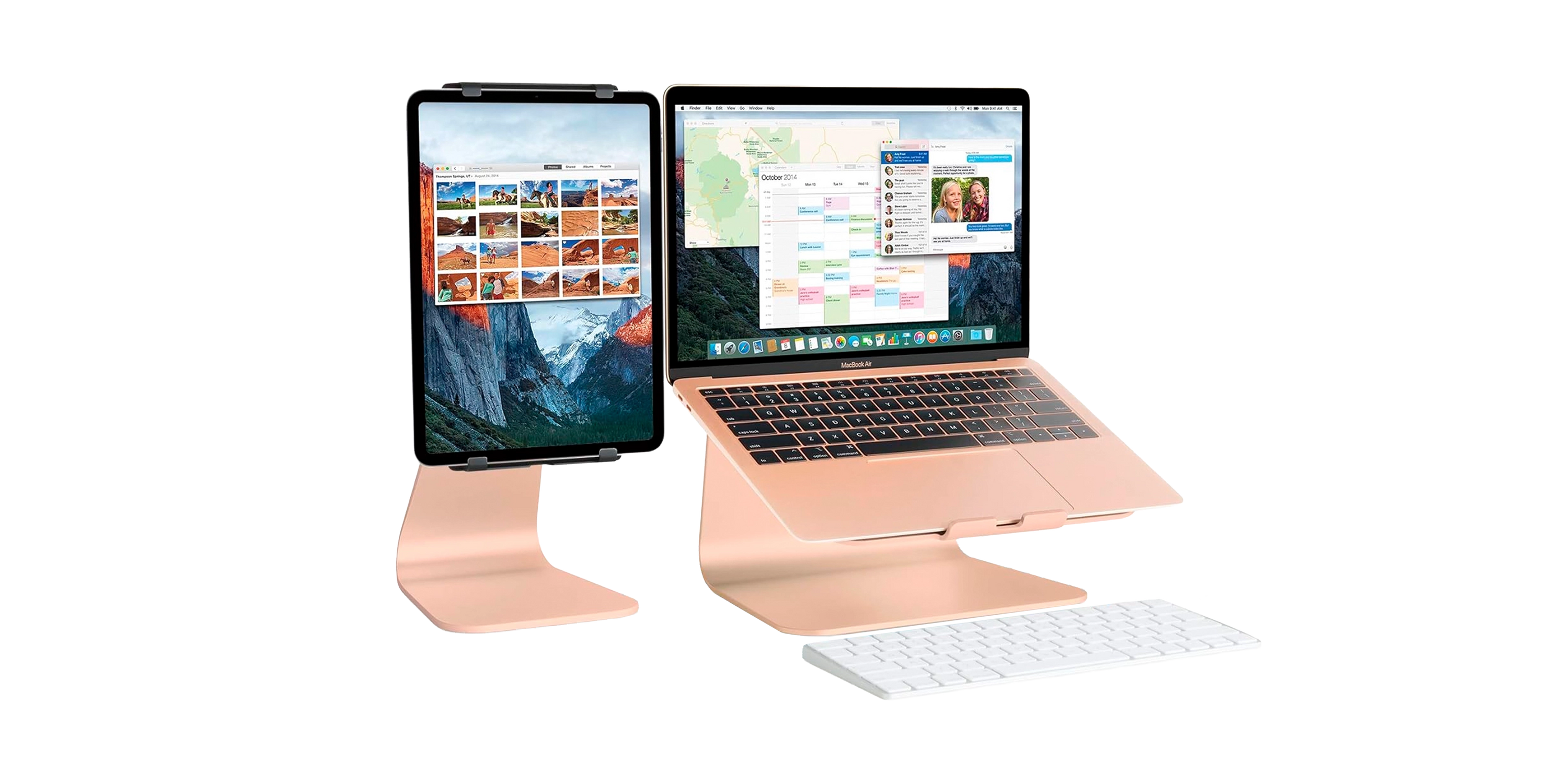 Rain Design mStand360 Laptop Stand w/ Swivel Base - Gold