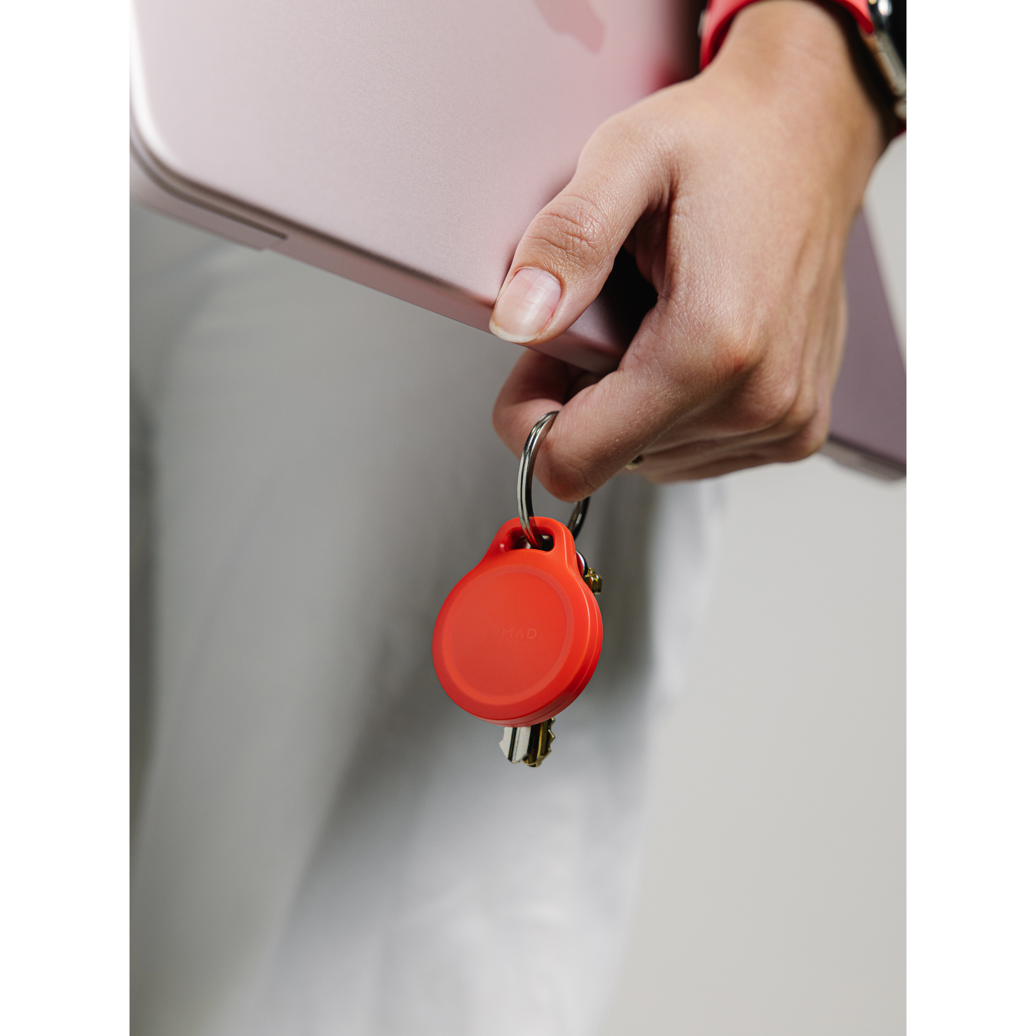 Nomad Rugged AirTag Keychain - Crush