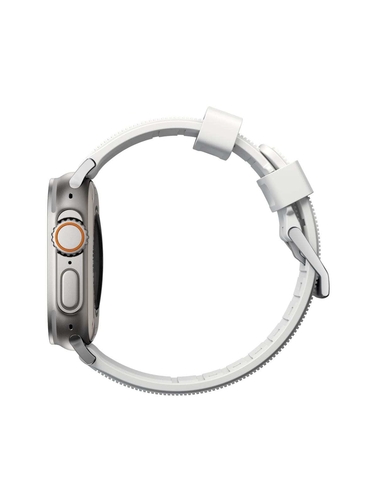 Nomad Rugged Band - 46/49mm - White - Silver Hardware - Limited Edition