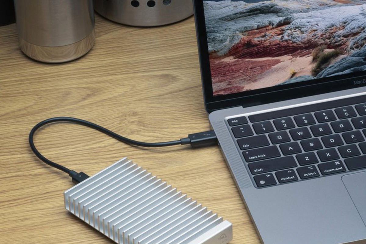 OWC Express 1M2 USB4 (40Gb/s) Bus-Powered Portable NVMe SSD Enclosure