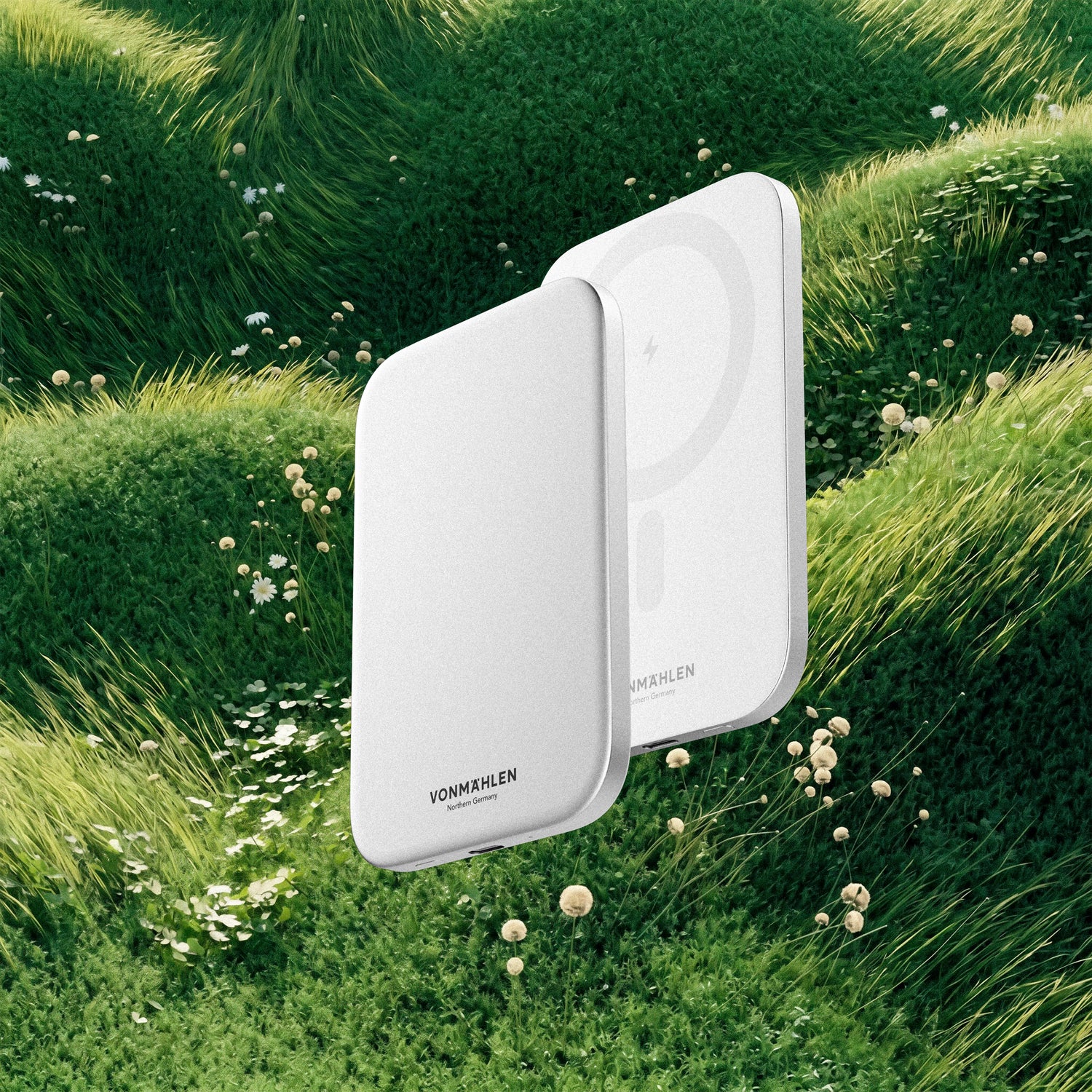 Vonmahlen Evergreen Mag 3,000 mAh 7.5W Power Bank - White