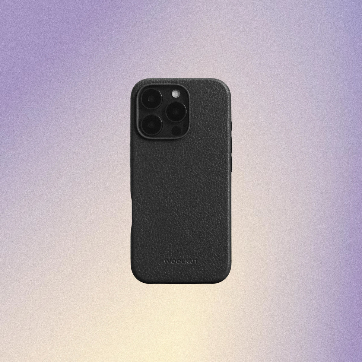 Woolnut Leather Case for iPhone 16 Pro - Black
