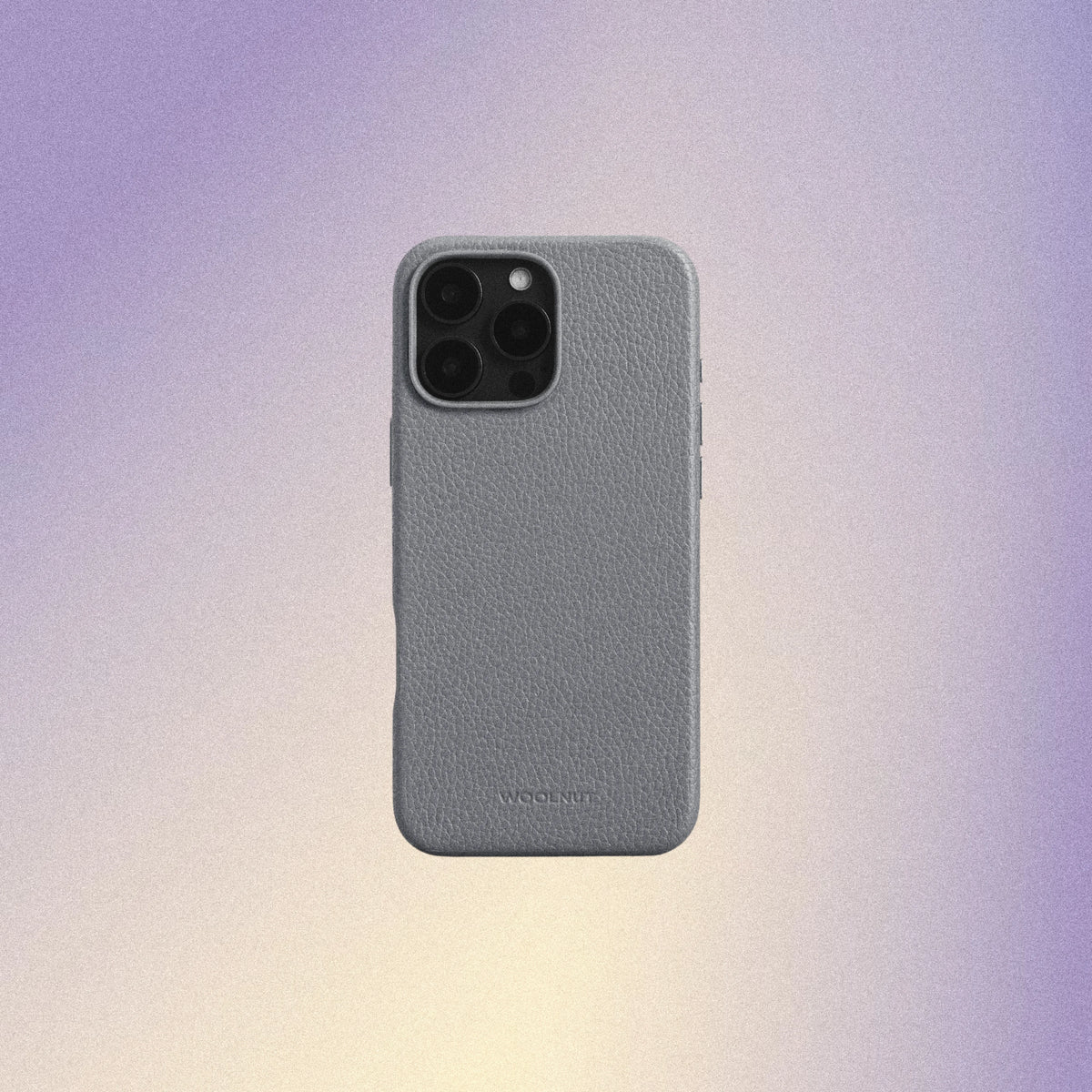 Woolnut Leather Case for iPhone 16 Pro Max - Grey