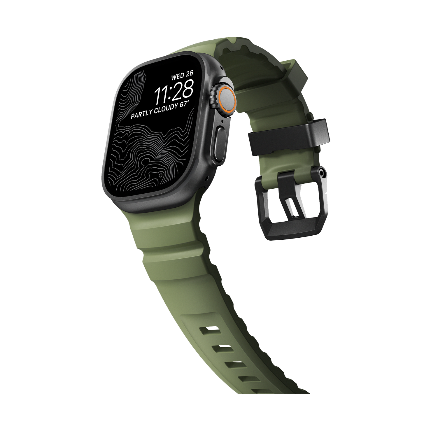 Nomad Rocky Point Band - 46/49mm - Black Hardware - Forest