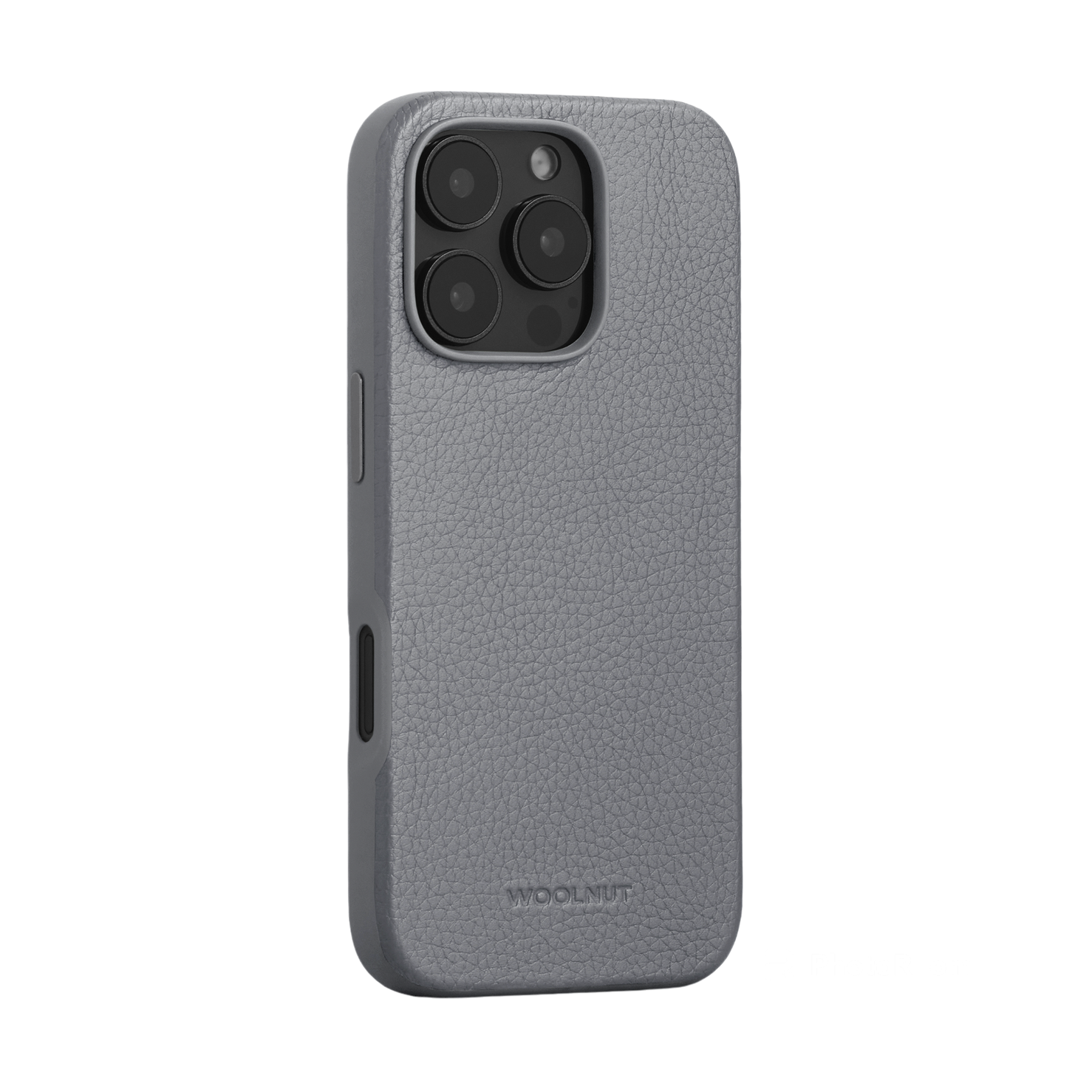 Woolnut Leather Case for iPhone 16 Pro - Grey