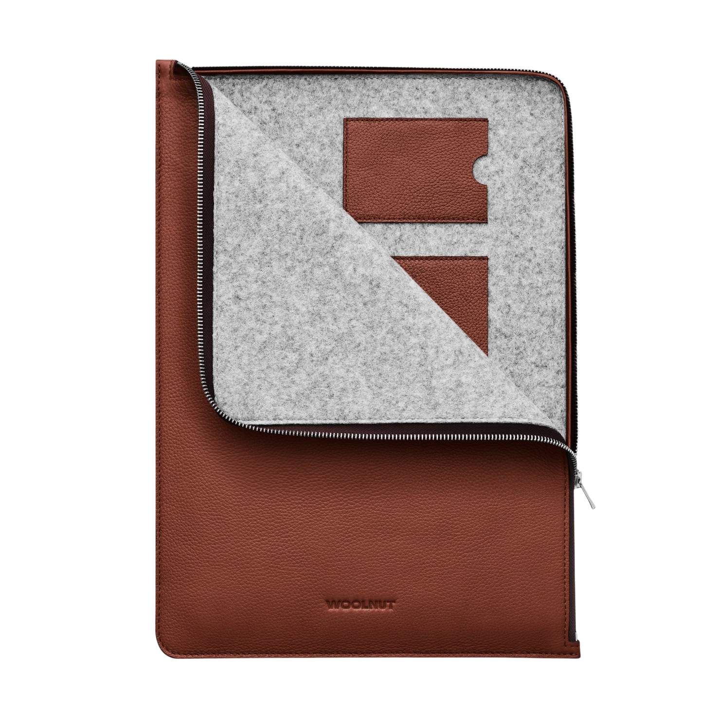 Woolnut Leather Folio for 15" MacBook - Cognac