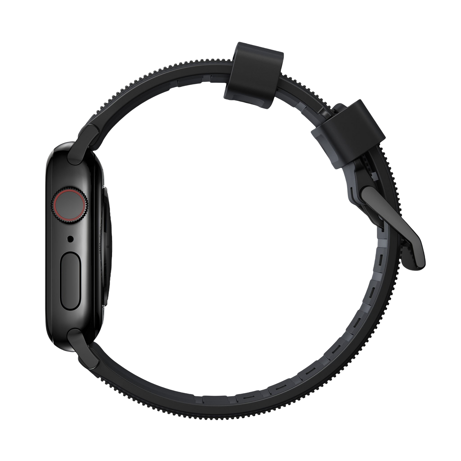 Nomad Rugged Band - 46/49mm - Black Hardware - Black