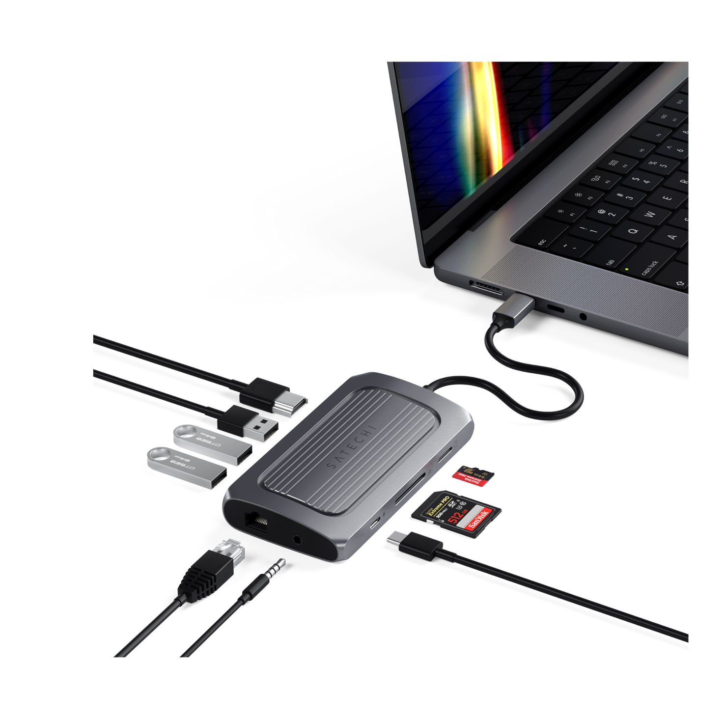 Satechi USB-C Multiport Adapter with 8K HDMI
